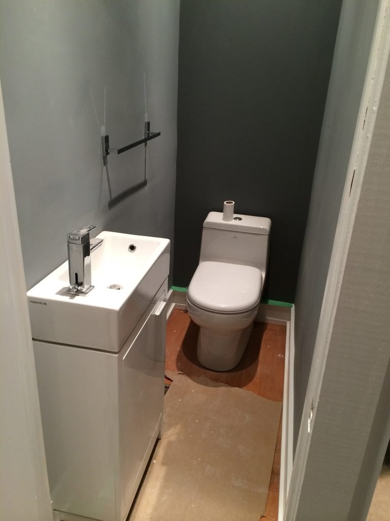 New powder room